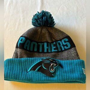 New Era Carolina Panthers NFL Cuffed Beanie Gray Blue Adult One Size